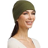 Fishers Finery Women's 100% Cashmere Cuffed Beanie
