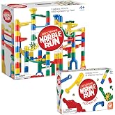 MindWare Marble Run and Add-on Set - 120+ Piece Building Set for Kids Plus Over 20 Marbles