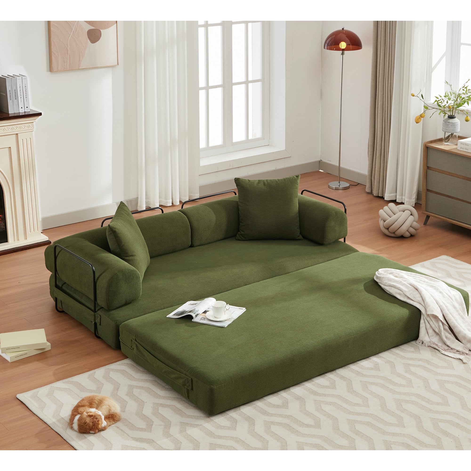 ZEIINPA Convertible Sleeper Sofa Bed with