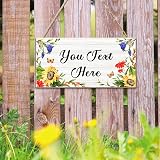 EDS G Personalised Garden Signs Custom Wooden Plaque 186x92mm view 4