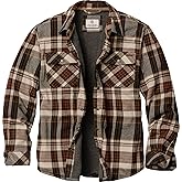 Legendary Whitetails Men's Thermal Lined Shirt Jacket Plaid Flannel Polyfill Insulated