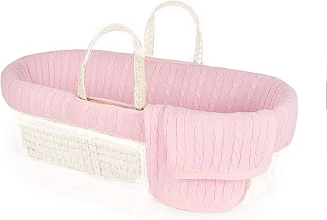 cable knit moses basket