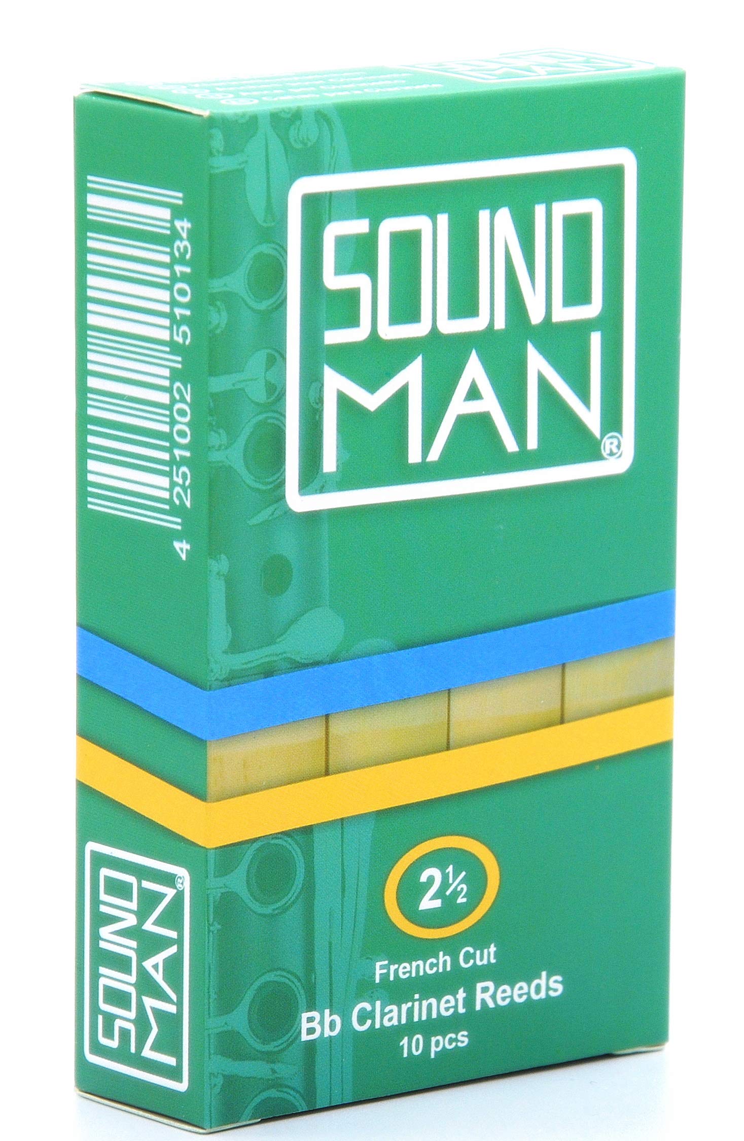 Boehm Clarinet Reeds Soundman® Cane Student 10 pcs Reed Clarinets Böhm System (2.5)