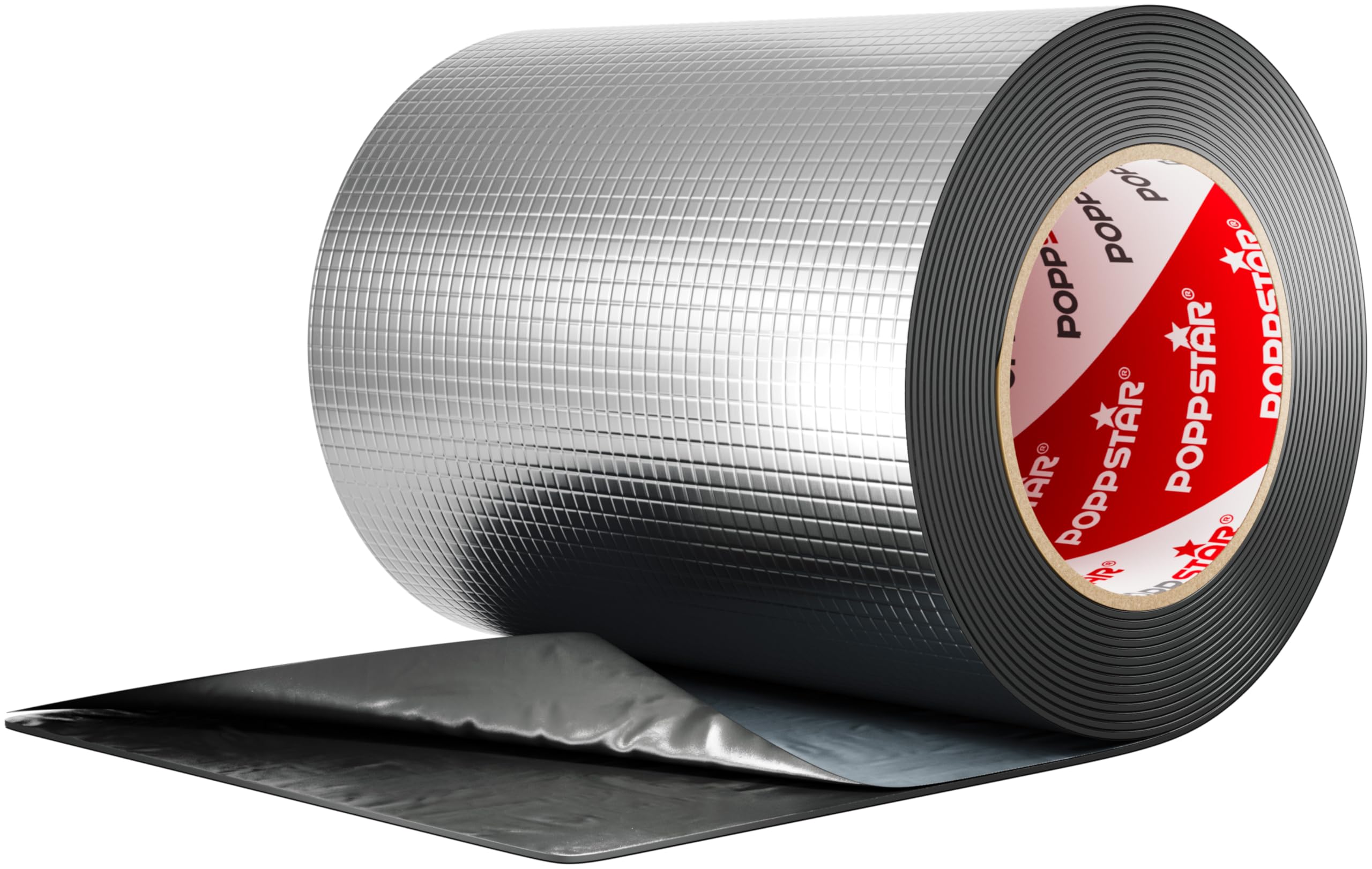 POPPSTAR Aluminium Butyl Sealing Tape (15cm Extra Wide), Waterproof Outdoor Roll (5m), for Camper & Gutter Repairs