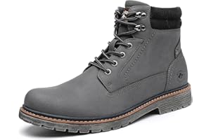 DECARSDZ Men's Fashion Lace-up Casual Chukka Boots for Men Zipper Boot