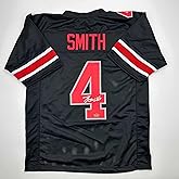Facsimile Autographed Jeremiah Smith Ohio State Black Reprint Laser Auto College Football Jersey Size Men's XL