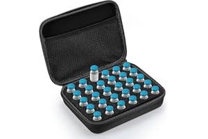 Teenyyou 30 Slots Insulin Peptide Fridge Carrying Case Vial Holder Storage Protector Bag, Fits Standard 10ml Vials, Insulin Cooler Travel Kits Case Organizer Diabetes Protector(Black)