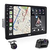 PyleUsa Single DIN Car Stereo Receiver-10'' 1080P