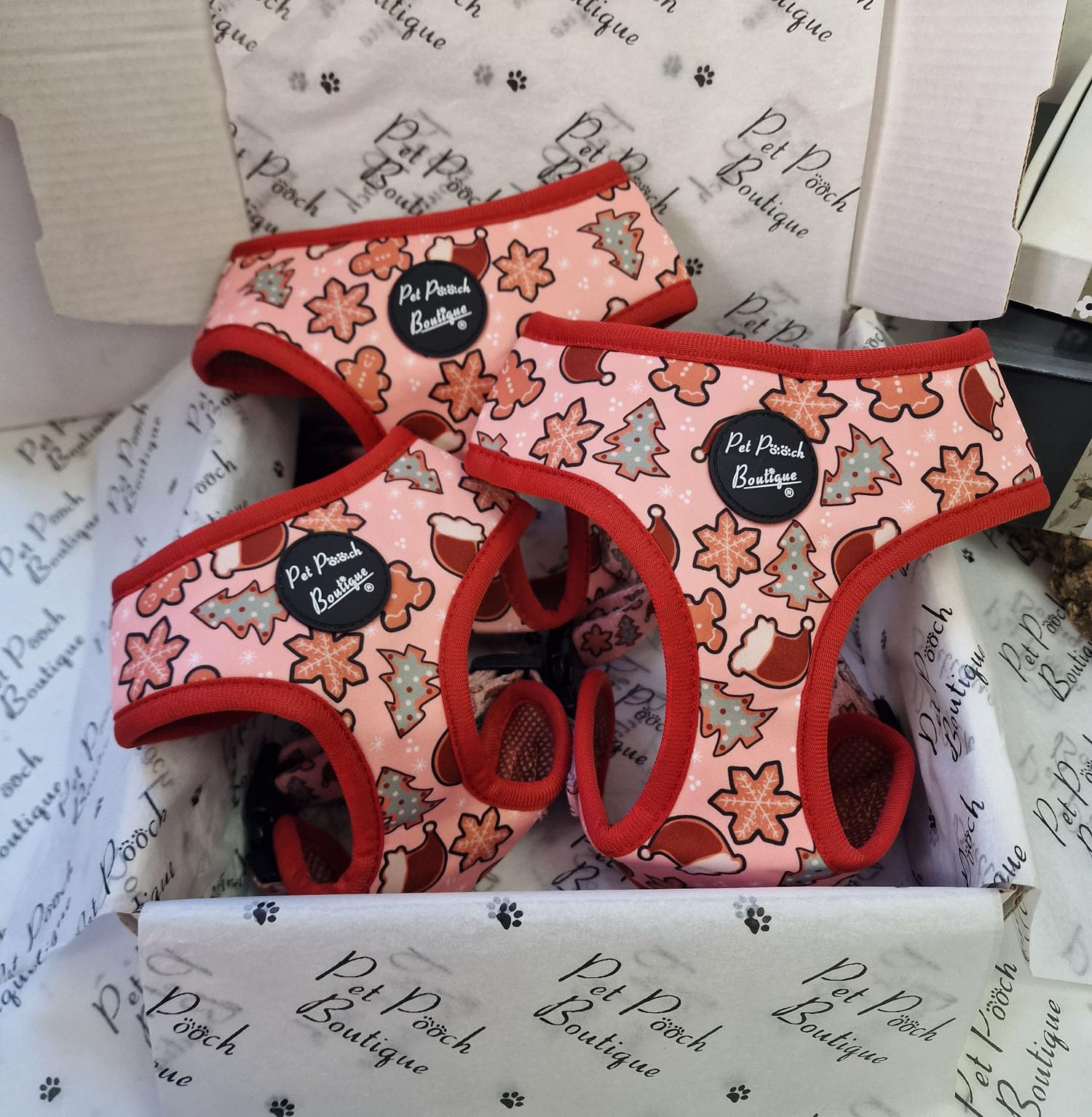 Christmas Cookies Dog Harness XS