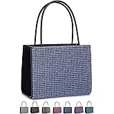 Women's Evening Handbags Women Tote Top Handle Purse Shoulder Satchel Bags Sparkly Rhinestone Evening Clutch Purse Formal