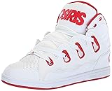 Osiris Men's D3H Skate Shoe, White/red/White, 5.5 M
