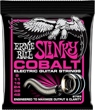 Ernie Ball Cobalt Super Slinky Electric Guitar Strings 9-42 Gauge