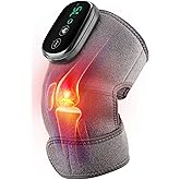 Heated Knee Massager Shoulder Heating Pads Elbow Brace 3 in 1 with Vibration, Cordless Rechargeable Heating Knee Warmers Wrap for Shoulder Elbow Knee Stress Relief