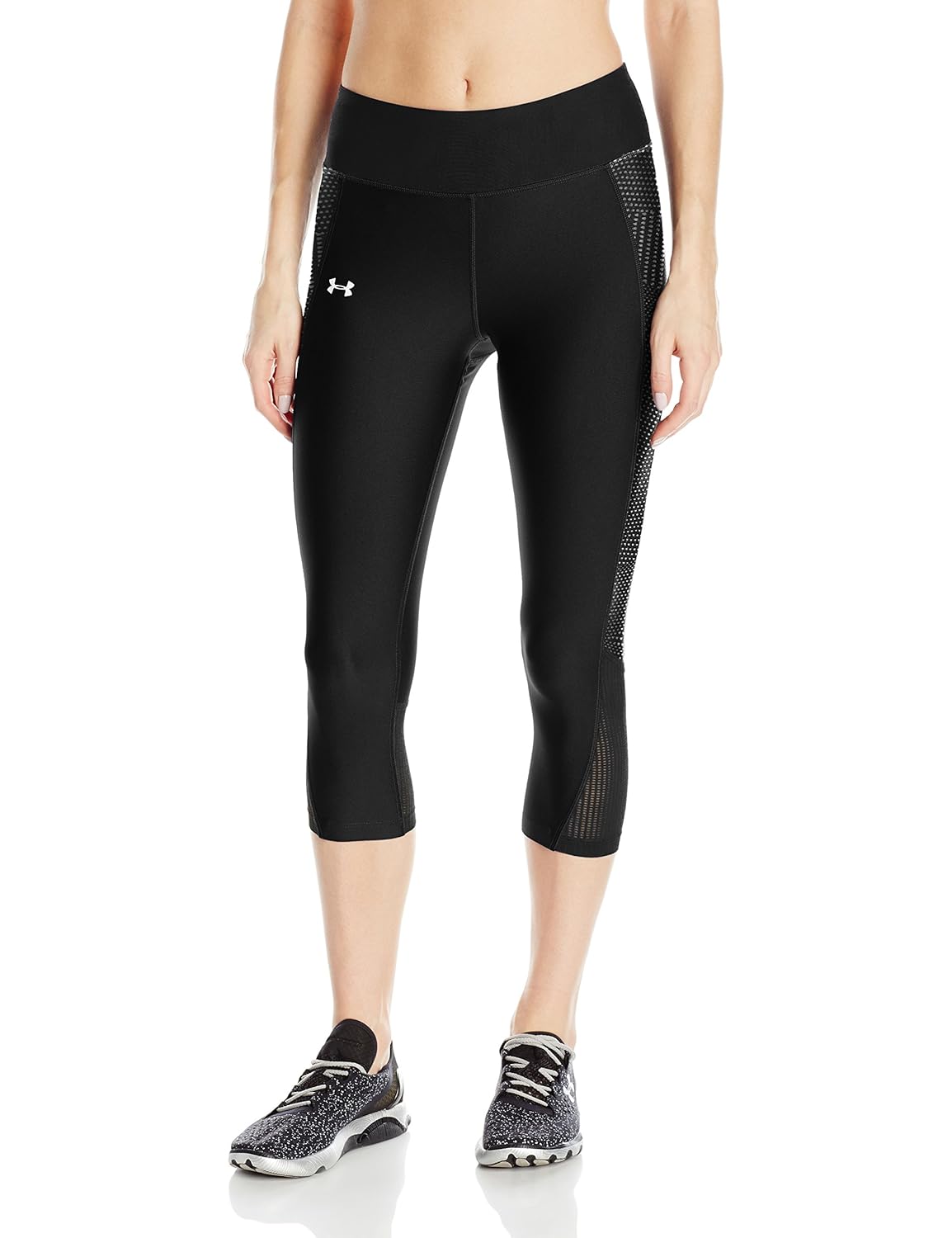 under armour fly by printed capri women's sports leggings
