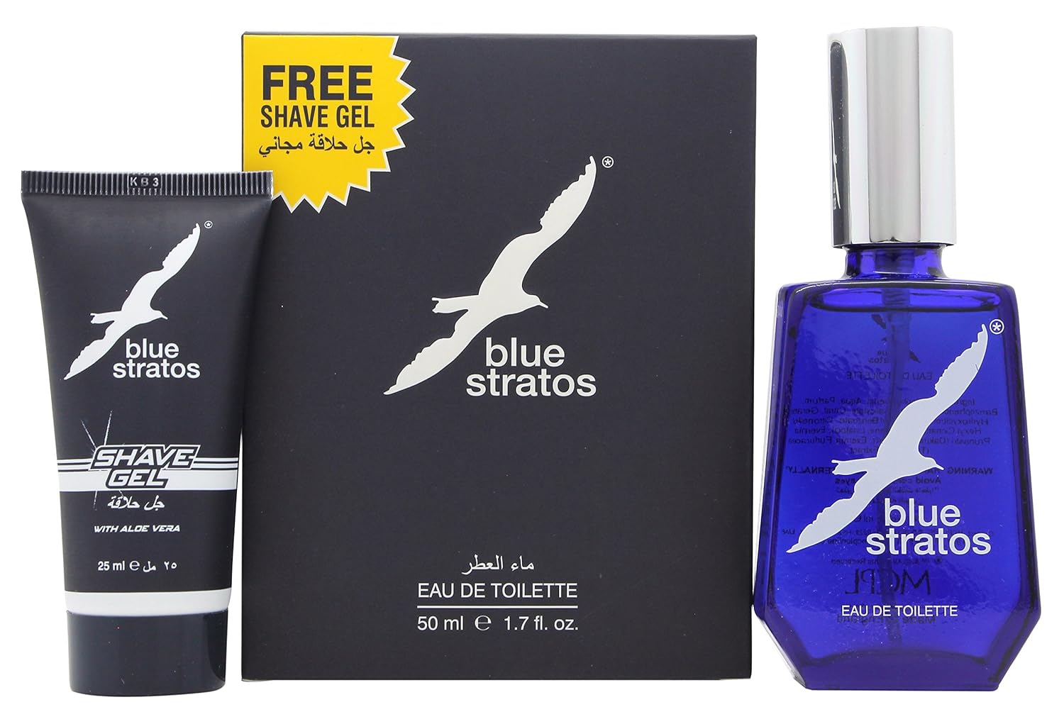 Blue Stratos by Blue Stratos Eau de Toilette 50ml & Shave Gel 25ml