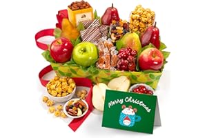 A Gift Inside Christmas Orchard Delight Fruit and Gourmet Basket Gift