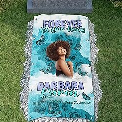 44memory Custom Memorial Grave Blanket Photo