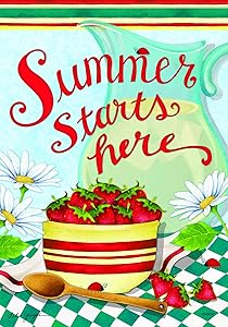 Carson Home Accents FlagTrends Classic Garden Flag, Summer Starts Here