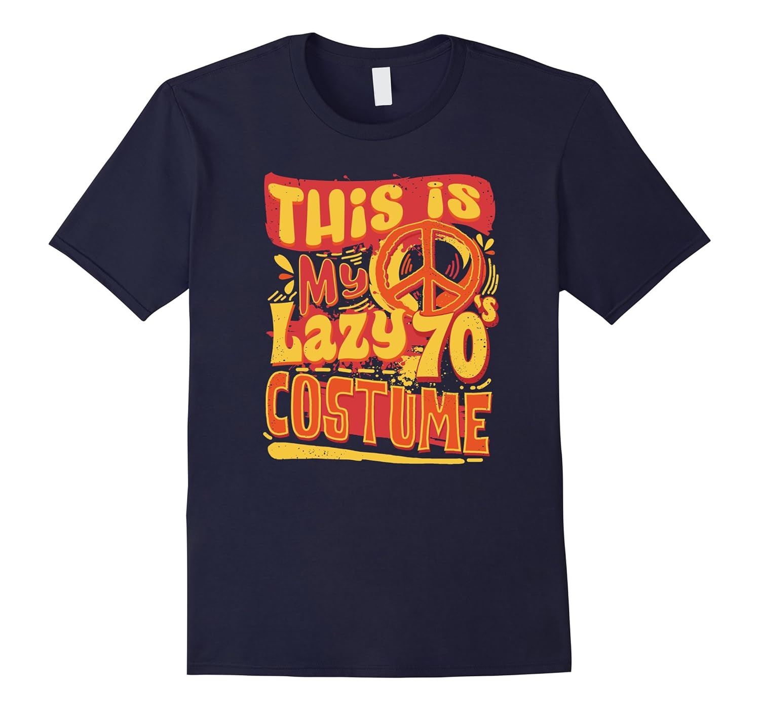 Easy Halloween Costume For Adults Lazy 70's Costume T-Shirt-Rose