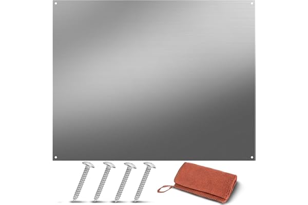 Stainless Steel Backsplash Range Hood Wall Shield for Kitchen - 24 x 30 Inch - Four Pre Drilled Holes, Hanging Hardware and C