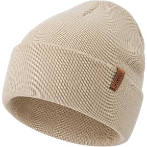 OLIKER Beanie for Men Women Soft Warm Double Layer Winter Hat Skull Cap Men Stocking Cap