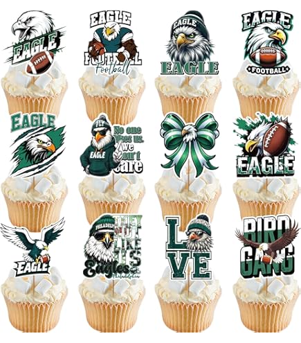 Rugby Balls Edible Stand-Up Wafer Card Cupcake Toppers - 12 Pack - Cake Tinz N' Thingz - View #4