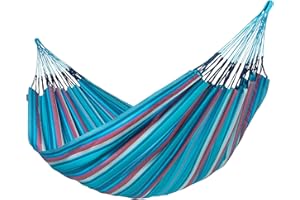 La Siesta® Large Double Brisa Classic Hammock, Outdoor Indoor Hammock Swing - Handmade Weather & Tear Resistant Patio Backyard Bedroom Hammock, Wave