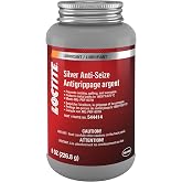 LOCTITE Automotive Silver Anti-Seize Lubricant: Heavy-Duty, Temperature Resistant, Petroleum-Based Lubricant Compound - 8 oz Brusttop Bottle, 1 Pack