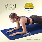 Yogii Yoga Mat Non-Slip 6mm TPE Travel Green Blue Rotary Alignment Guides view 7