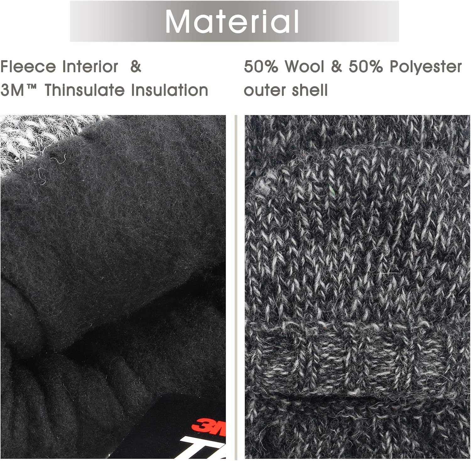 Metog Suede Thinsulate Thermal Insulation Mittens, Gloves at  Men’s Clothing store