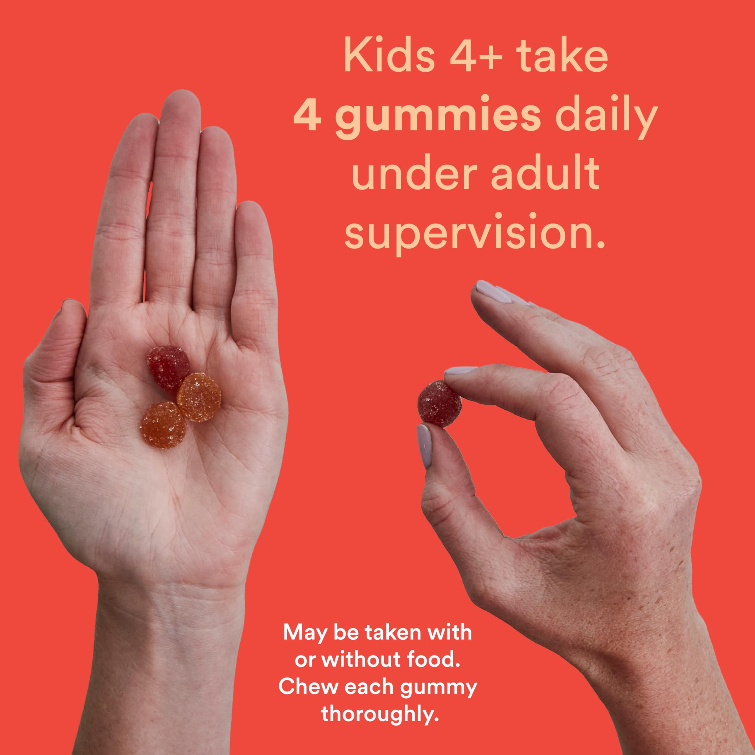 SmartyPants Kids Multivitamin Gummies: Omega 3 Fish Oil (EPA/DHA), Vitamin D3, C, Vitamin B12, B6, A, K & Zinc for Immune Support, Biotin, Grape, Cherry & Berry Flavors, 120 Count (30 Day Supply)