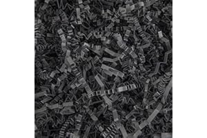 Black Easter Basket Grass Craft Shredded Tissue Raffia Gift Filler Paper Shreds for DIY Gift Packaging Easter Basket Stuffer 