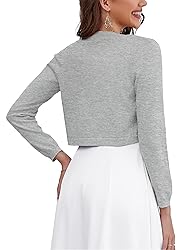 OmicGot Womens Summer Long Sleeve Bolero Shrug for