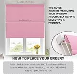 Funky Gadgets Pink Thermal Blackout Roller Blind 180x210 Easy Install view 3