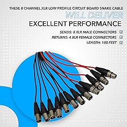 Seismic Audio Speakers 8 Channel Low Profile XLR