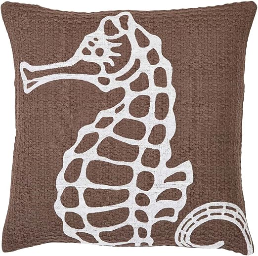 Amazon Com Vhc Brands Coastal Pillows Throws Embroidered