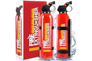 LIRCHES Fire Extinguisher for Home - 2pack Car Fire Extinguisher with Wall Mount, Small A B C K Fire Extinguisher, Water-Based Fire Extinguishers for Car/House/Kitchen/Truck/Marine/Boat/Vehicle/utv/rv