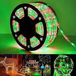 50ft LED Rope Lights Outdoor, 360 LED Connectable