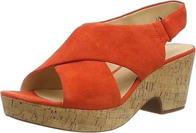 Clarks sandals womens orange Clearance