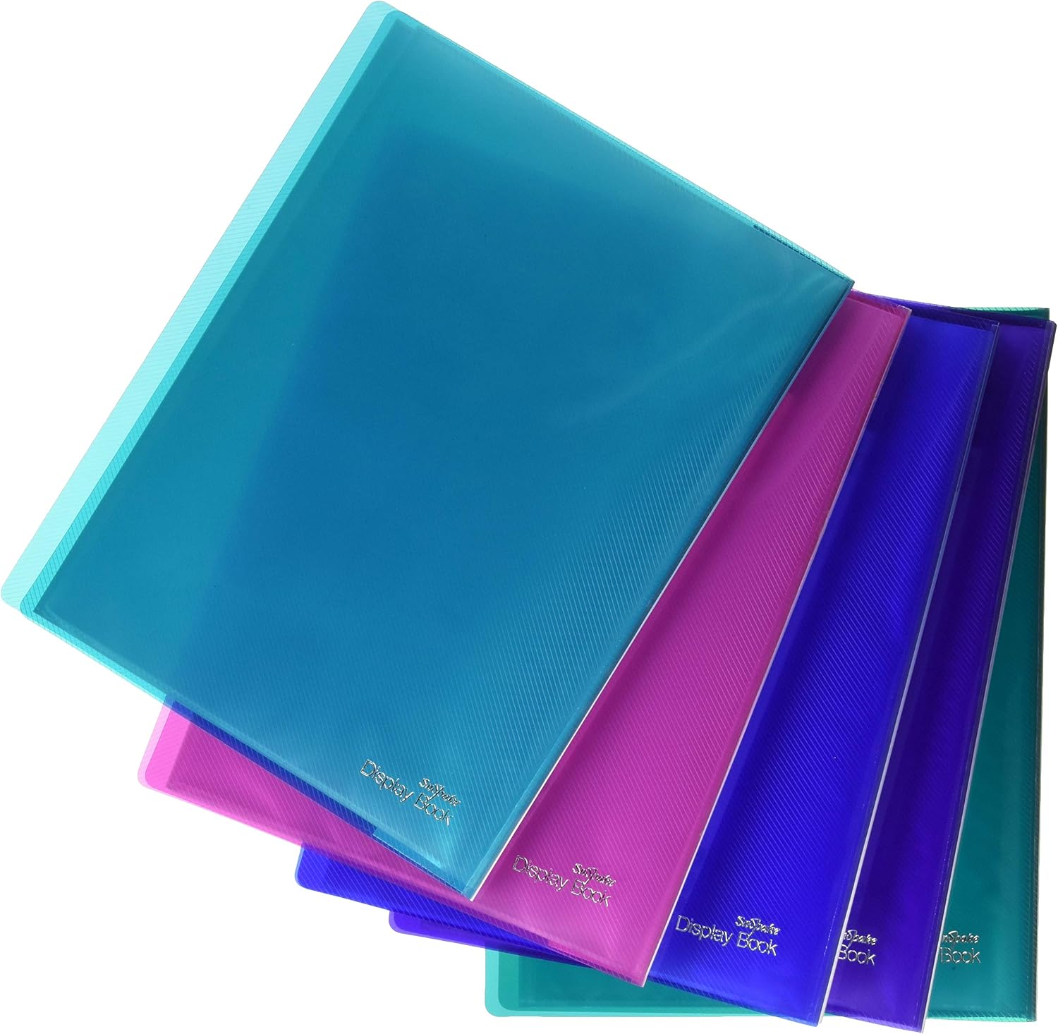 Snopake A4 24 Pockets Display Book Pack of 5 Pieces - Assorted Electra Colours - Image 3