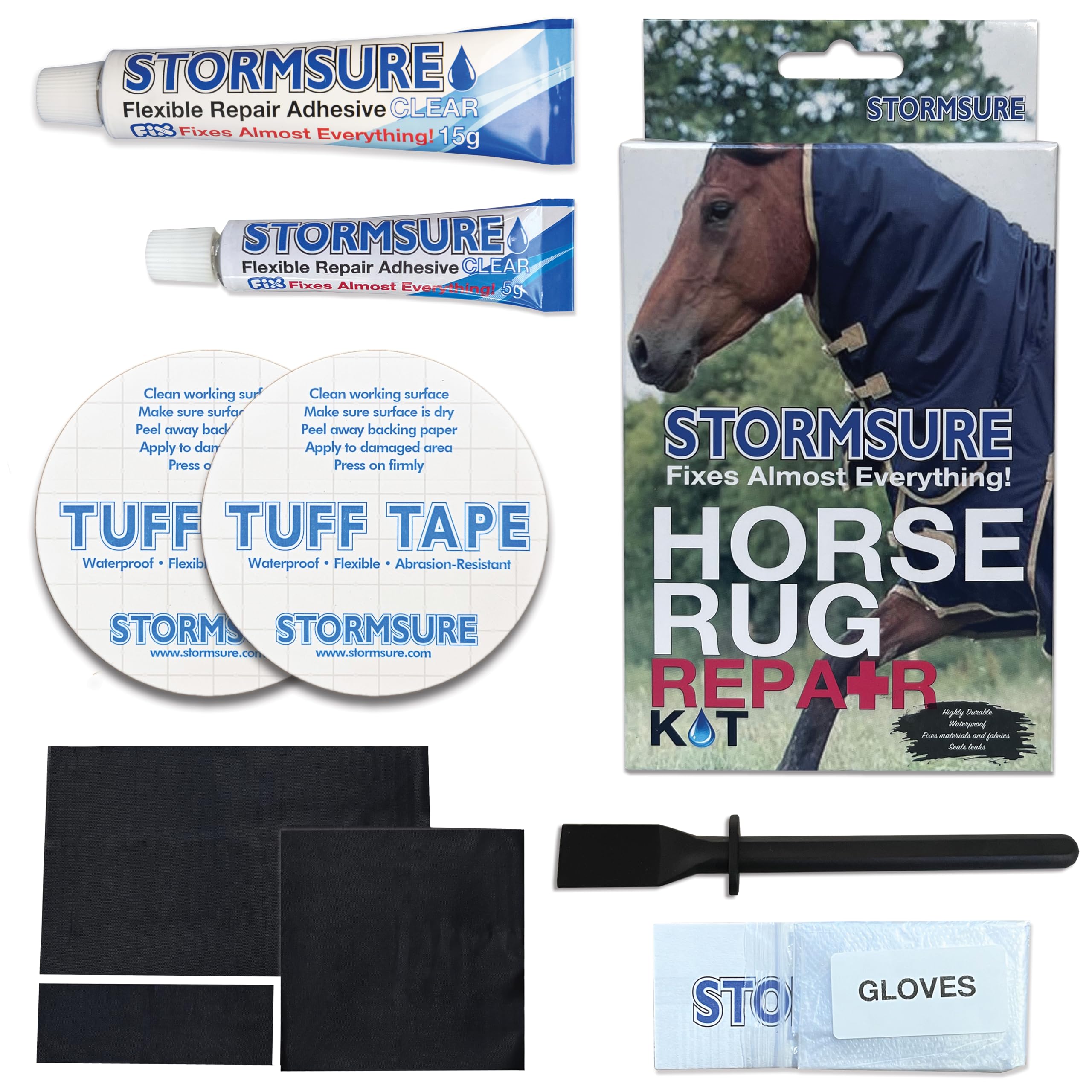 Stormsure Horse Rug Repair Kit - Complete Solution for Waterproof, Long-Lasting Horse Rug Repairs