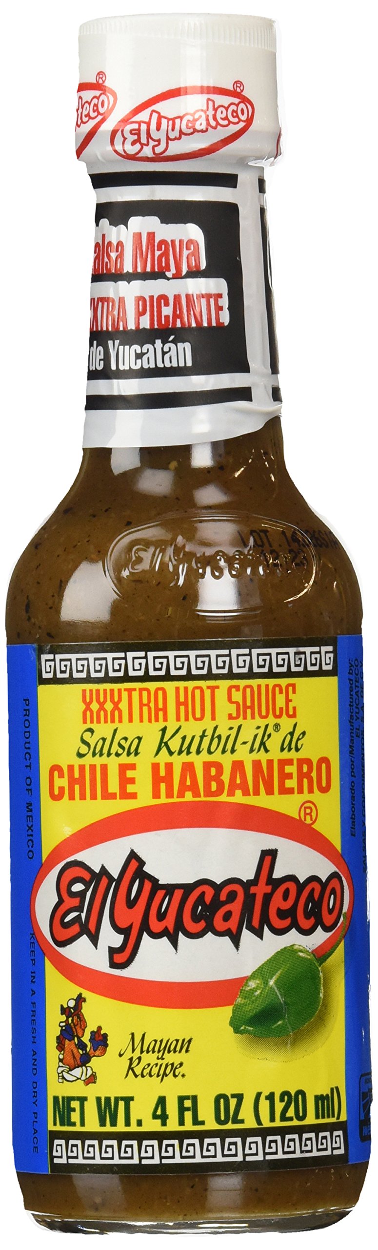 El Yucateco Salsa Kutbilikde Chile Habanero XXXTRA HOT Sauce 120ml