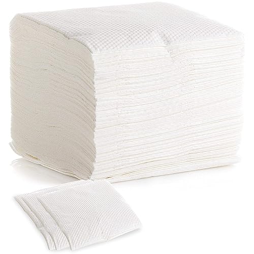 Elegant Lunch Napkins, 1-Ply, 12In X 12In, , White. Paper Napkins For Everyday Use. (pack of 100)