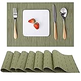 Myir JUN Place Mats, Table Mats Set of 8 Indoor