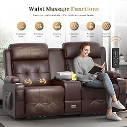 Recliner Sofa Sets, Massage Reclining Loveseat Sofa