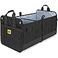 CAT® FlexTrunk Car Trunk Organizer and Storage - Collapsible Dual-Compartment Convenient Heavy Duty, Fold Up for Easy Storage, Automotive Seat Cargo Storage for Groceries Tools - 23"L x 14.5"W x 13"H