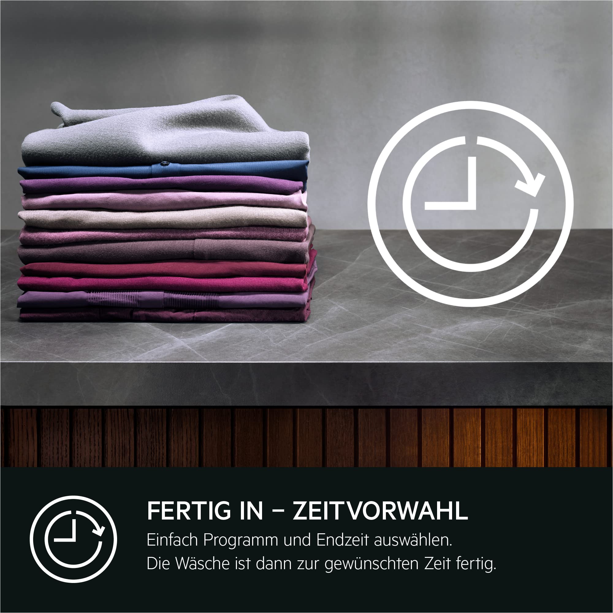 AEG Waschmaschine 9kg, Serie 7000 ProSteam - Dampf-Programm – Weniger Bügeln & Mehr Frische, A-20%, Leise, Mengenautomatik, Nachlegefunktion, Startzeitvorwahl, Vollwasserstopp, 1400 U/min, LR7AMZ491FL 7