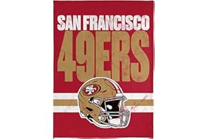 FOCO NFL Soft Plush Throw Blanket, 45 x 60, San Francisco 49ers