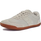 WHITIN Women's Wide Toe Box Barefoot Shoes | Fashion Suede Patchwork Design | Zero Drop Sole