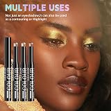 HQDA 6PCS Eyeshadow Stick Set Shimmer Metallic Waterproof Long Lasting view 5